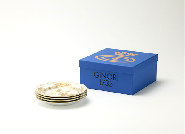 オリエンテイタリアーノ アウルム プレート21cm 4枚セット | GINORI 1735